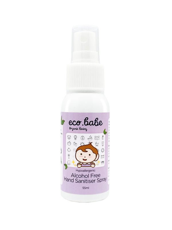 HYPOALLERGENIC ALCOHOL FREE HAND SANITISER SPRAY 55ML (BUNDLE OF 3)