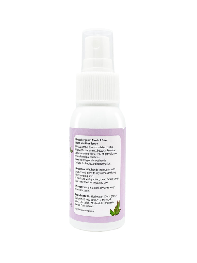 HYPOALLERGENIC ALCOHOL FREE HAND SANITISER SPRAY 55ML (BUNDLE OF 3)